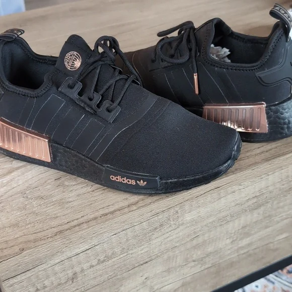 adidas Shoes Adidas Nmdr Black And Rose Gold Metallic Running